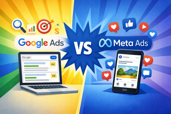 Google ads vs Meta ads